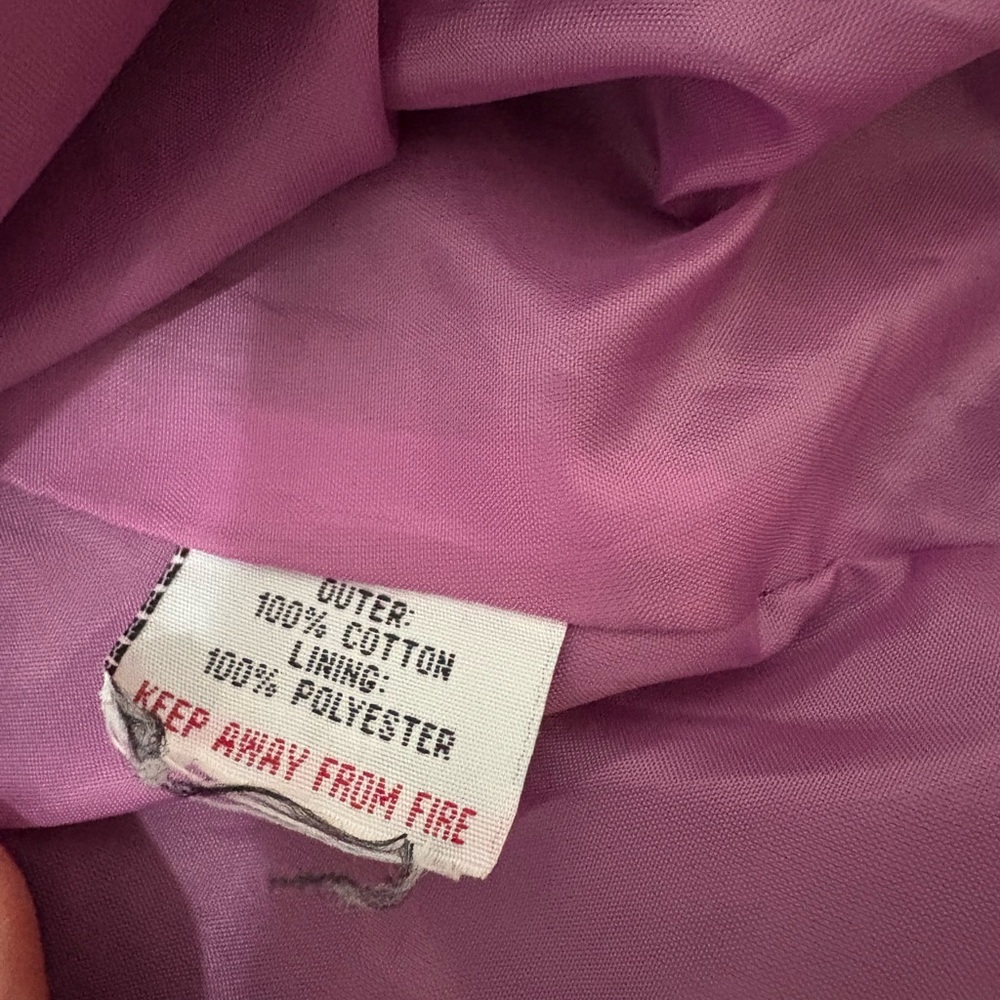 Mini Boden Brown Coat with Purple Polka Dots - Picture 4 of 5